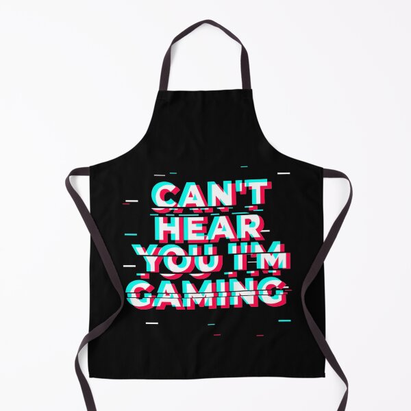 Item preview, Can't Hear You I'm Gaming - Glitch Gamer print designed and sold by theodoros20.