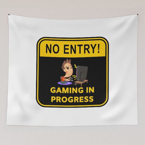 Item preview, Caution Gaming In Progress, no entry designed and sold by jofredo.