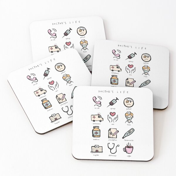 Item preview, Doctor's life cute doodles designed and sold by Eenig.