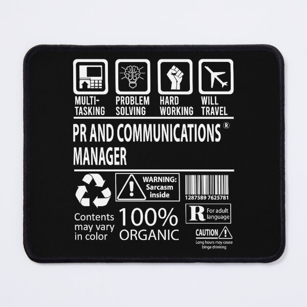 Item preview, Pr And Communications Manager T Shirt - MultiTasking Certified Job Gift Item Tee designed and sold by andahanson.
