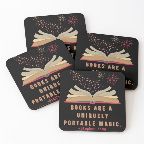 Item preview, Stephen King Quote, Books Are A Uniquely Portable MagicDesign designed and sold by Constant Readers.