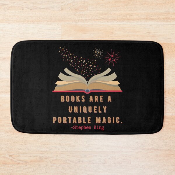 Item preview, Stephen King Quote, Books Are A Uniquely Portable MagicDesign designed and sold by Constant Readers.