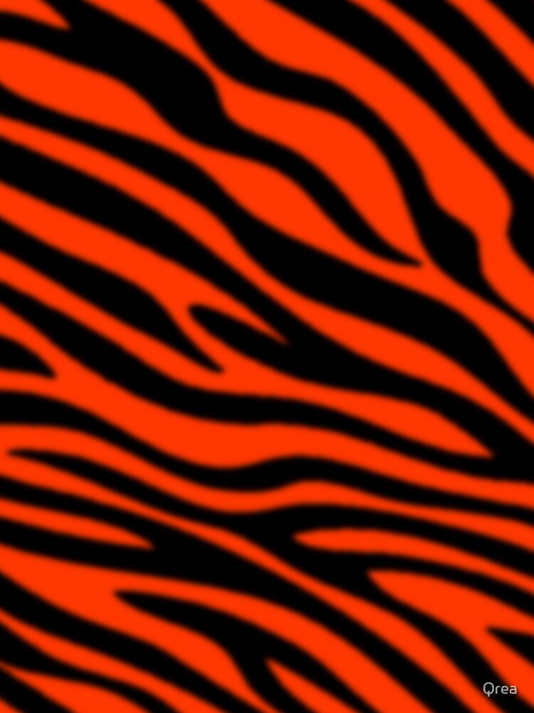 Men's Bengal Tiger Stripes Striped Orange & Black AOP Long Sleeve T-Shirt