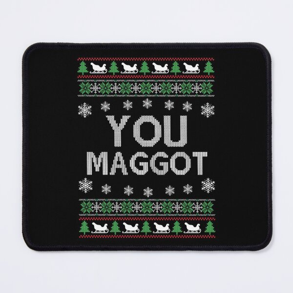 Item preview, You Maggot funny You Scumbag Christmas couple ugly sweater designed and sold by RenCustomCrews.