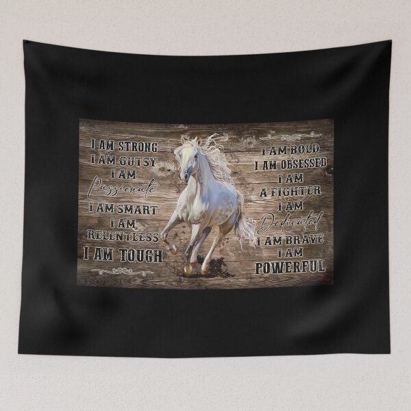 Item preview, Horse, I Am Strong, I Am Gutsy, I Am Passionate, I Am Smart - Love Horses Poster Gift designed and sold by douglasNVD.