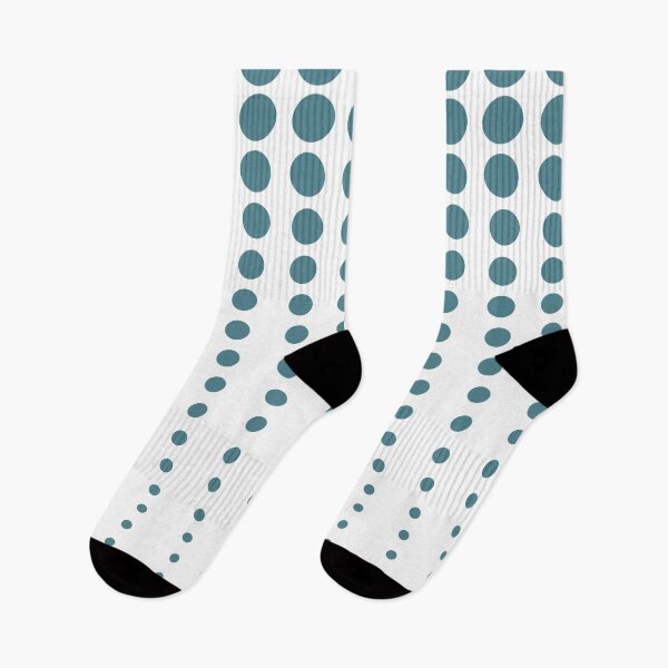 Item preview, Teal and White Reduced Polka Dots Pattern Pairs DV 2022 Popular Colour Wish Upon a Star 0668 designed and sold by ColorOfTheYears.