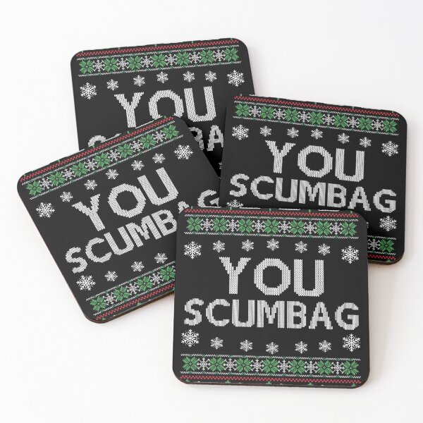 Item preview, You Scumbag funny You Maggot Christmas couple ugly sweater designed and sold by RenCustomCrews.
