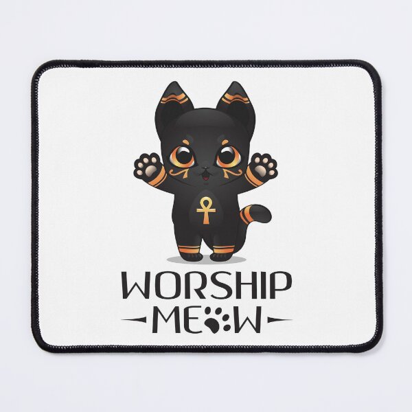 Item preview, Worship Meow Cute Black Egyptian Cat designed and sold by MihaelV.