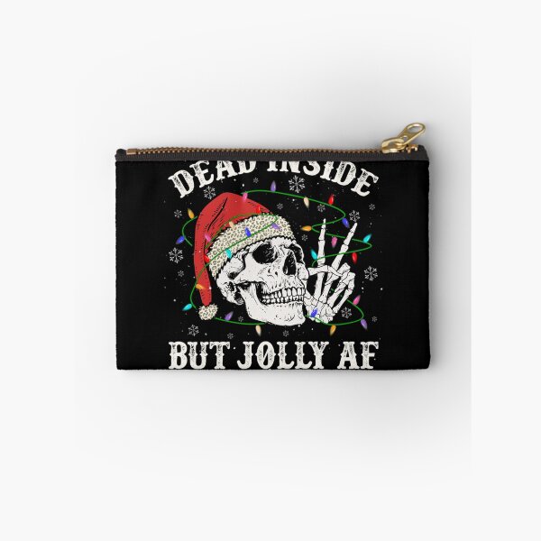 Item preview, Dead Inside But Jolly Af Skull Santa Light Skeleton Pajamas  designed and sold by RenCustomCrews.