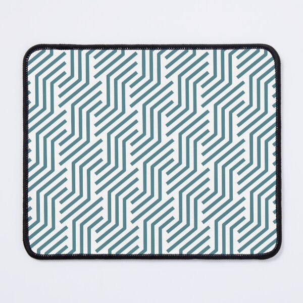 Item preview, Teal and White Tessellation Line Pattern 21 Pairs DV 2022 Popular Colour Wish Upon a Star 0668 designed and sold by ColorOfTheYears.