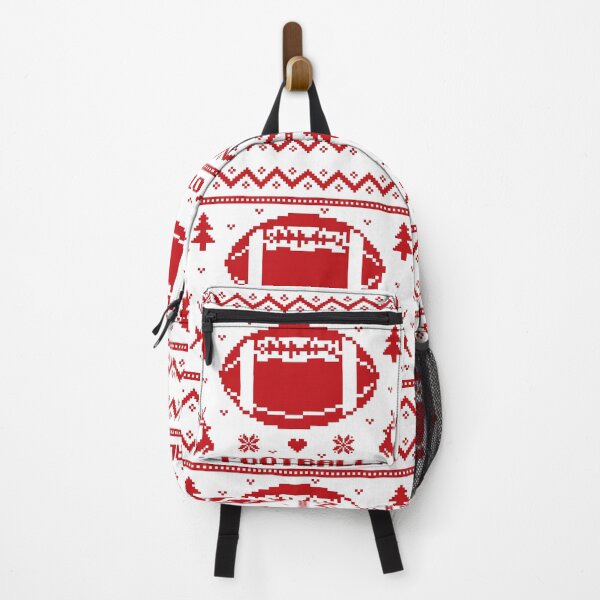 Item preview, Christmas American football gift red ugly lovely sweater,  funny sweater, pixel artwork, 8bitart,stocking filler ideas, knitted sweater, knitted jumper, crycru designed and sold by SGS-.