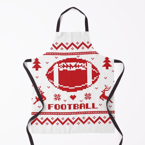 Item preview, Christmas American football gift red ugly lovely sweater,  funny sweater, pixel artwork, 8bitart,stocking filler ideas, knitted sweater, knitted jumper, crycru designed and sold by SGS-.