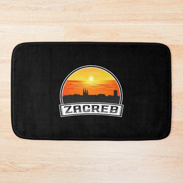 Artikelvorschau, Zagreb Kroatien Sonnenuntergang Skyline T Shirt Sticker entworfen und verkauft von Timcito.