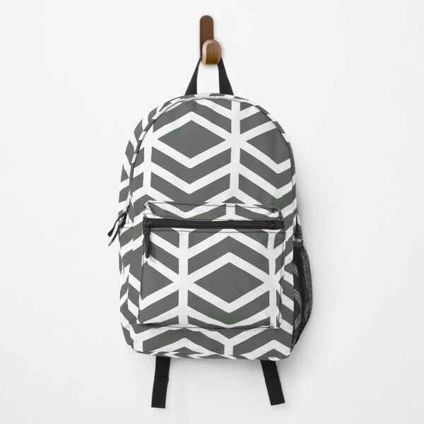 Item preview, Dark Green and White Chevron Line Shape Pattern Pairs DV 2022 Popular Colour Pleasant Hill 0459 designed and sold by ColorOfTheYears.