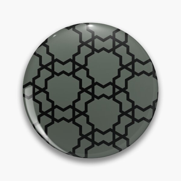 Artikelvorschau, Black and Dark Green Shape Tile Pattern Pairs DV 2022 Popular Colour Pleasant Hill 0459 entworfen und verkauft von ColorOfTheYears.