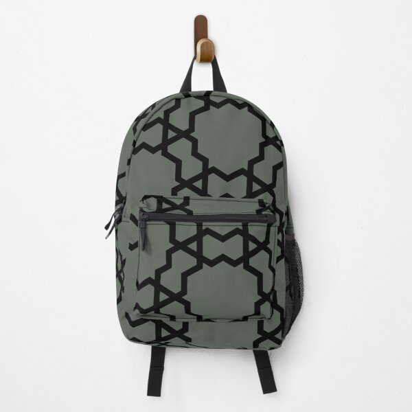 Item preview, Black and Dark Green Shape Tile Pattern Pairs DV 2022 Popular Colour Pleasant Hill 0459 designed and sold by ColorOfTheYears.