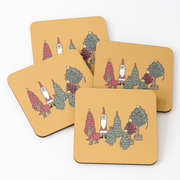 Item preview, Santa Claus with his Christmas tree and deer designed and sold by Bella510.