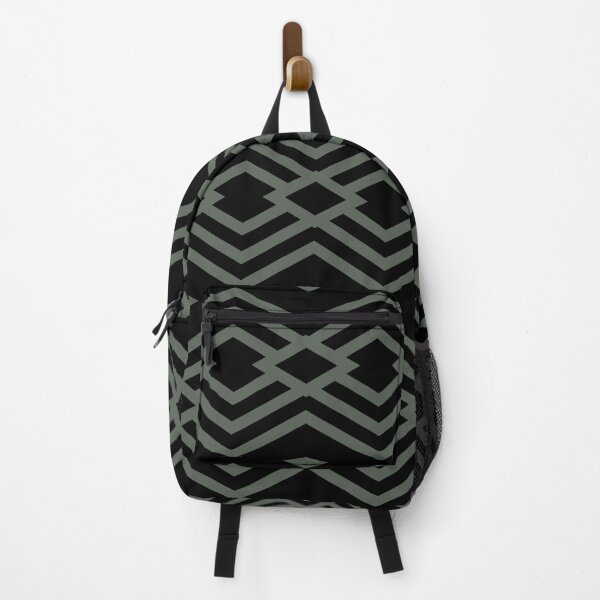 Item preview, Black and Dark Green Stripe Diamond Pattern Pairs DV 2022 Popular Colour Pleasant Hill 0459 designed and sold by ColorOfTheYears.