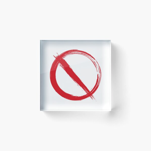 Item preview, Blocked Sign, no symbol, banned sign, no sign designed and sold by Tanysl.