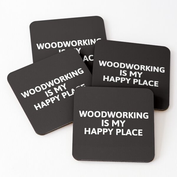 Item preview, Woodworking Is my Happy Place - Woodworking Carpentry Fun Design - Woodworking Gift designed and sold by WoodWorkingInc.