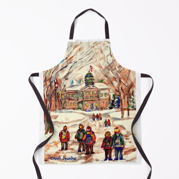 Item preview, STUDENTS WALKING TO THE ARTS BUILDING MCGILL UNIVERSITY MONTREAL WINTER SCENE designed and sold by Carole Spandau.