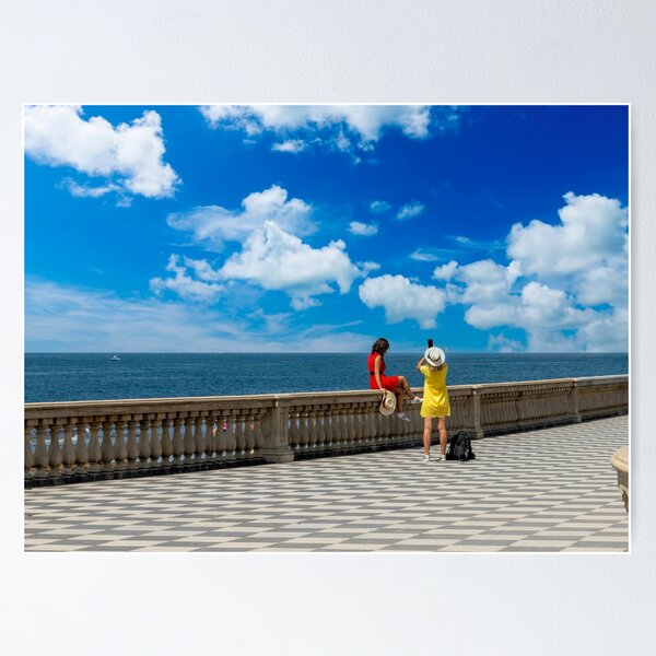 Item preview, Two girls in Piazza Mascagni designed and sold by pietrofoto.