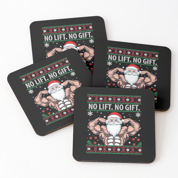 Item preview, No Lift No Gift - Funny Fitness Weightlifting Ugly Sweater  designed and sold by PIODesign.
