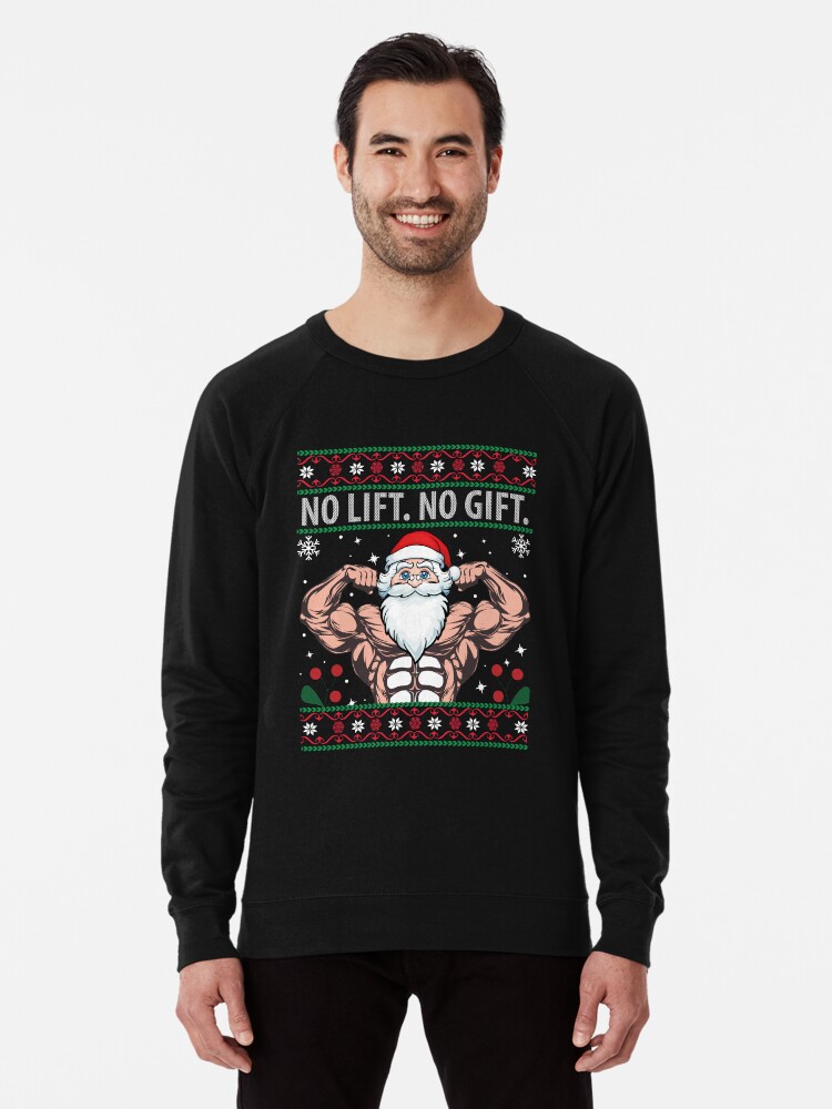 Gym Weightlifting Christmas Sweater Merry Liftmas Ugly Christmas
