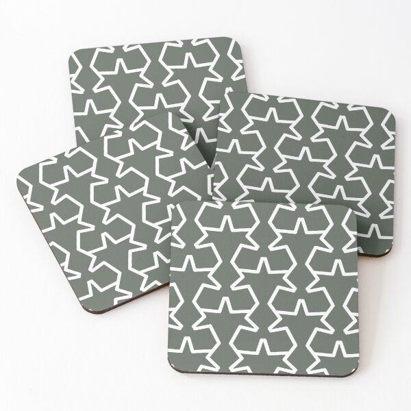 Item preview, Dark Green and White Tessellation Line Pattern 15 Pairs DV 2022 Popular Colour Pleasant Hill 0459 designed and sold by ColorOfTheYears.