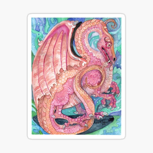 Lunarian Flight of Dragons Sticker