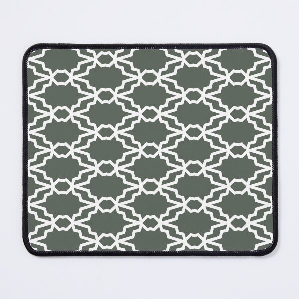 Item preview, Dark Green and White Tessellation Line Pattern 35 Pairs DV 2022 Popular Colour Pleasant Hill 0459 designed and sold by ColorOfTheYears.