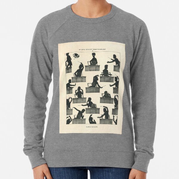 Gustav Mahler : Silhouette By Otto Bohle (1914) Lightweight Sweatshirt