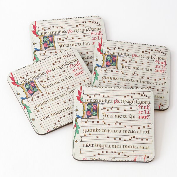Item preview, Antiphonary - Medieval Musical Manuscript designed and sold by brushandframes.