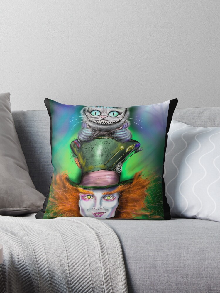 Alice in wonderland throw pillows best sale