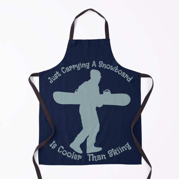 Item preview, Just Carrying A Snowboard Is Cooler Than Skiing, Funny Snowboarder Design designed and sold by Constant Readers.