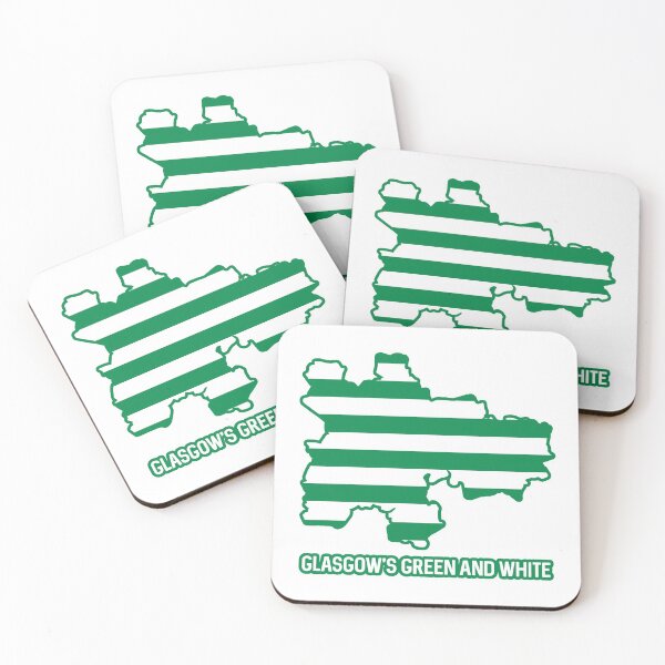 Item preview, GLASGOW CITY CELTIC FOOTBALL CLUB WHITE AND GREEN MAP designed and sold by MacPean.