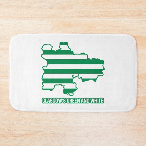 Item preview, GLASGOW CITY CELTIC FOOTBALL CLUB WHITE AND GREEN MAP designed and sold by MacPean.