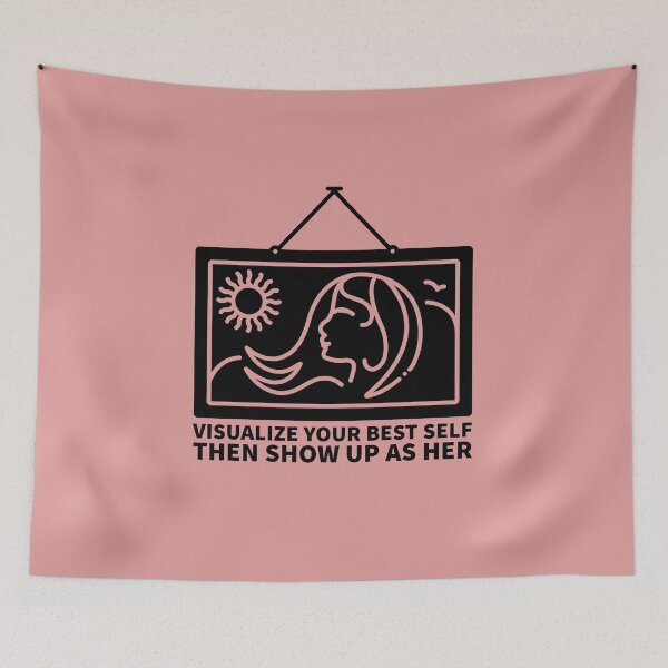 Item preview, Visualize your best self - Spiritual Law of attraction quote designed and sold by Theleochick.