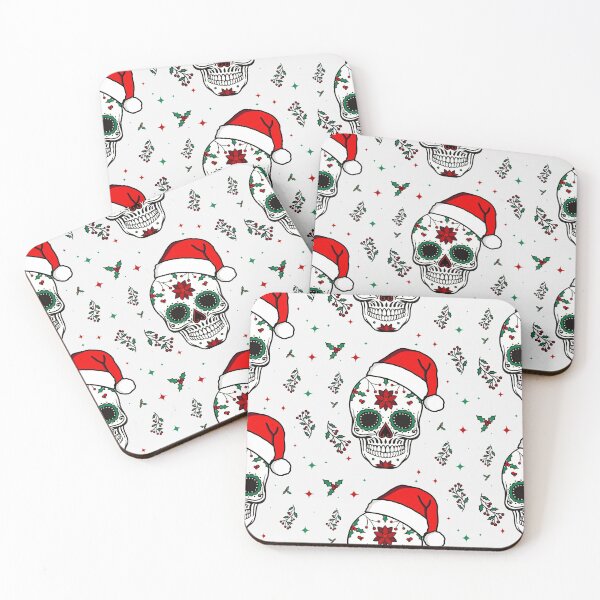 Item preview, Christmas Mexican skull pattern designed and sold by borderland.