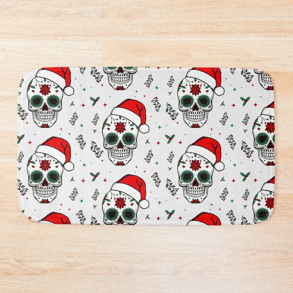 Item preview, Christmas Mexican skull pattern designed and sold by borderland.