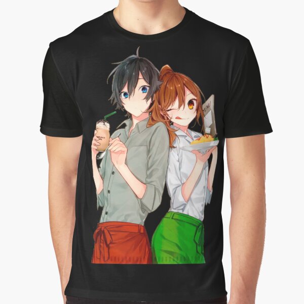 GUANGTAO Hori San To Miyamura Kun 3D Anime Character Print T Shirt Summer  Men Izumi Miyamura & Hori Kyoko Character Polyester Print T Shirt Harajuku  Loose Crew Neck Short Sleeve Size S