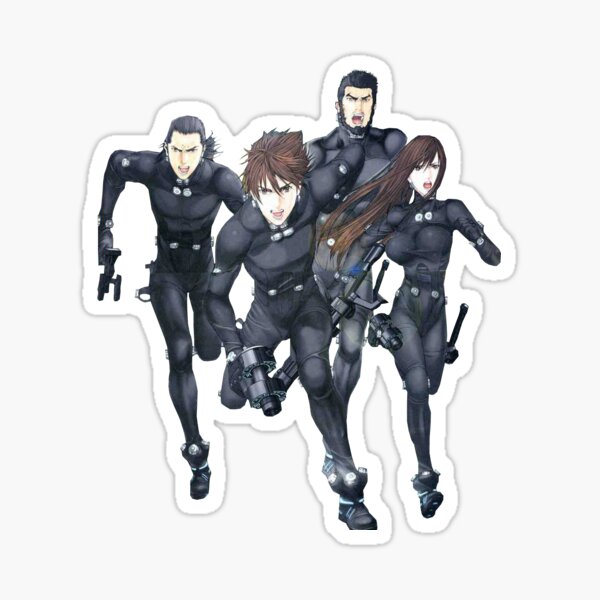 Gantz Team Osaka B W Sticker For Sale By Squigglycoconut Redbubble