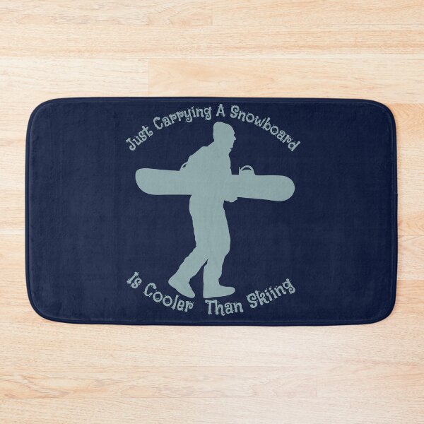 Item preview, Just Carrying A Snowboard Is Cooler Than Skiing, Funny Snowboarder Design designed and sold by Constant Readers.