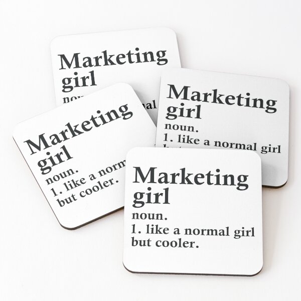 Item preview, Marketing Girl Funny Advertising Definition designed and sold by woodesigner.