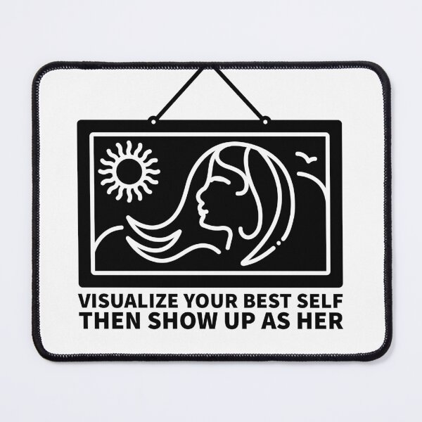 Item preview, Visualize your best self - Spiritual Law of attraction quote designed and sold by Theleochick.