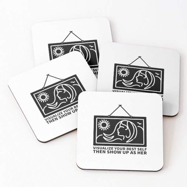 Item preview, Visualize your best self - Spiritual Law of attraction quote designed and sold by Theleochick.