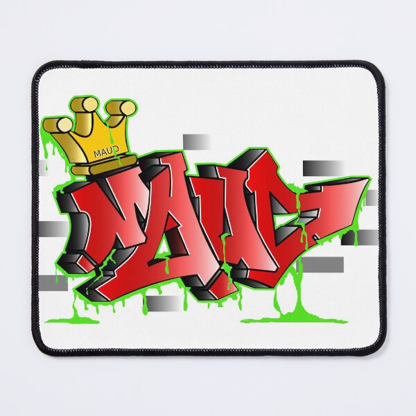 Item preview, Maud graffiti art crown acid design designed and sold by AllKindsOfStuff.