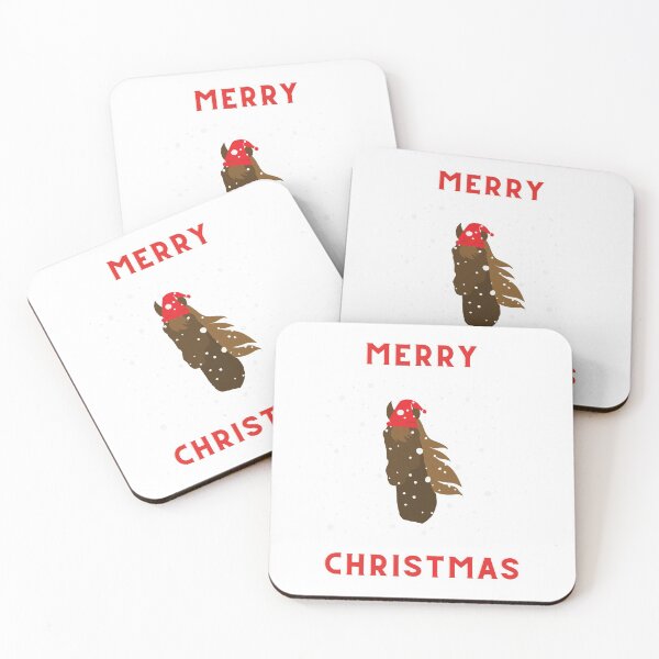 Item preview, Merry Christmas | Basic Brown Horse  designed and sold by Daleen Cowgar.