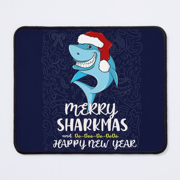 Item preview, Merry Sharkmas and Happy New Year Cool Christmas Greeting designed and sold by asprse.
