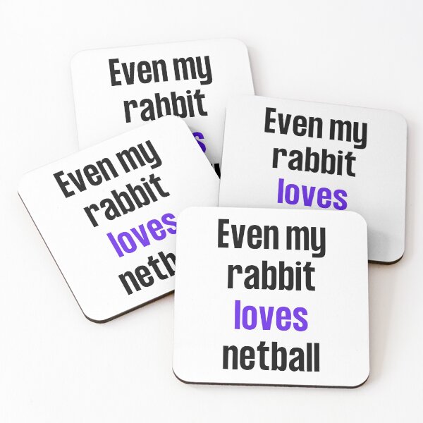 Item preview, Even my rabbit loves netball designed and sold by TheGreenGoat.